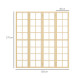 4 Panel Folding Room Divider, Freestanding Room Separator, Indoor Privacy Screen for Living Room, Bedroom, 160 x 170cm