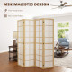 4 Panel Folding Room Divider, Freestanding Room Separator, Indoor Privacy Screen for Living Room, Bedroom, 160 x 170cm