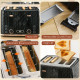 4 Slice Toaster with 7 Browning Levels, High Lift, Reheat/Defrost/Cancel, Self-centring Function, Removable Crumb Tray, Auto Off