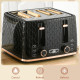 4 Slice Toaster with 7 Browning Levels, High Lift, Reheat/Defrost/Cancel, Self-centring Function, Removable Crumb Tray, Auto Off