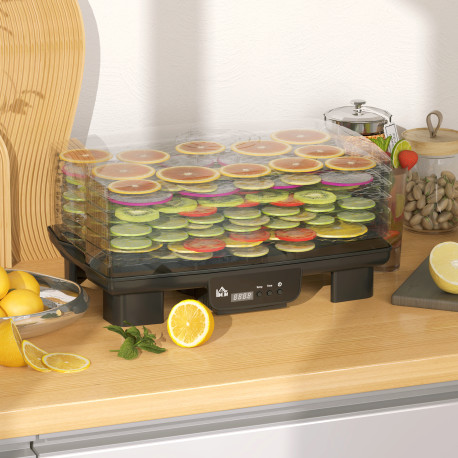 40-70℃ Six-Tray Food Dehydrator - Black
