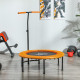 40&quot; Fitness Trampoline with Adjustable Handle, Rebounder Trampoline Mini Jumper for Indoor Exercise Workout, Support Up to 100kg