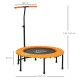 40&quot; Fitness Trampoline with Adjustable Handle, Rebounder Trampoline Mini Jumper for Indoor Exercise Workout, Support Up to 100kg