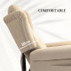 45° Lifting Riser and Recliner Armchair  - Beige