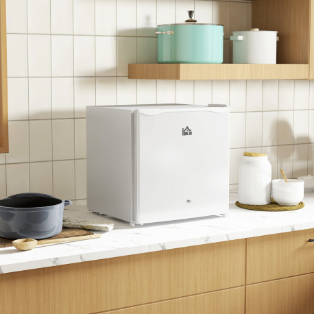 46 Litre Lockable Countertop Fridge - Cream White