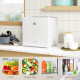 46 Litre Lockable Countertop Fridge - Cream White