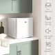 46 Litre Lockable Countertop Fridge - Cream White