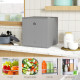 46 Litre Lockable Countertop Fridge - Grey
