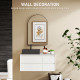 60 x 90cm Arched Home Mirror - Black