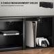 65&quot; TV Stand, with LED Lights and Storage - Black