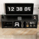 65&quot; TV Stand, with LED Lights and Storage - Black