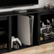 65&quot; TV Stand, with LED Lights and Storage - Black