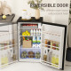 91L Freestanding Under-Counter Fridge with Lock - Black