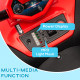 AIYAPLAY 12V Kids Electric Quad Bike w/ Spring Suspension System, Forward &amp; Backward, LED Light, Music, MP3, Red