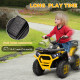 AIYAPLAY 12V Kids Electric Ride on ATV, Battery Powered Quad Bike w/ Spring Suspension, Forward Backward, Storage Basket - Yello