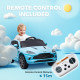 AIYAPLAY Aston Martin DBX Licensed Battery Powered Kids Electric Car, 12V Kids Ride on Car w/ Lights, Music Horn, Blue