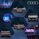 AIYAPLAY Audi Q8 e-tron Sportback Licensed 12V Ride on Car w/ Remote, 4 Spring Suspension Wheels, Headlights, Music, Horn - Grey