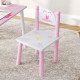 AIYAPLAY Princess Design Kids Table and Chairs Set for Activity, Art, Drawing, Toddler Table and Chairs Set for Playroom, Nurser