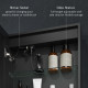 Bathroom Mirror Cabinet with LED Lights and Shaver Socket, 500 x 700 mm Wall Mounted Bathroom Cabinet with Mirror, Demister Pad,