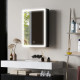 Bathroom Mirror Cabinet with LED Lights and Shaver Socket, 500 x 700 mm Wall Mounted Bathroom Cabinet with Mirror, Demister Pad,