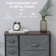 Chest of Drawers with 7 Drawers, Fabric Drawers with Large Storage Space, Drawers Dresser with Metal Frame, Adjustable Feet for 