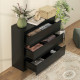Chest of Drawers, 3-Drawer Storage Organiser Unit for Bedroom, Living Room, Black