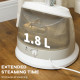 1800W Standing Clothes Steamer, with Accessories - Grey