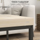 Coffee Table Set of 2, Nest of Tables with 3.5cm Thick Tabletop, Oak