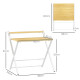 Compact Folding Desk for Small Spaces, Foldable Computer Desk with Storage Shelf for Home Office, 2-Tier Study Writing Table, 86