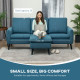 Corner Sofa with Reversible Chaise Lounge, Corduroy Fabric 3 Seater Sofa Settee for Living Room, L Shaped Couch with Scatter Bac
