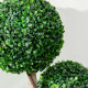 Decorative Artificial Plant Boxwood Ball Topiary Tree in Pot Fake Plant for Home Indoor Outdoor Decor, 90 cm, Dark Green