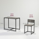 Dining Table and Chairs Set 2, Dining Room Sets, Rectangular Space Saving Table and 2 Chairs for Compact Kitchens, Steel Frame, 