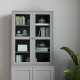 Double Storage Display Cabinet - Grey