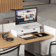 Dual Monitor Stand Riser with 2 Drawers, Adjustable Length and Angle, 116cm Monitor Riser for Laptop, Computer, PC, Small Printe