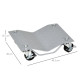 DURHAND 2 PCS Car Wheel Dollies with Swivel Casters, 680kg Capacity Car Dolly Skates Wheel Dolly Set with Non-Slip Metal Plates,