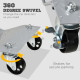 DURHAND 2 PCS Car Wheel Dollies with Swivel Casters, 680kg Capacity Car Dolly Skates Wheel Dolly Set with Non-Slip Metal Plates,
