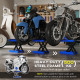 DURHAND 500KG Motorcycle Lift Scissor Jack, Height Adjustable Motorbike Stand with Anti-Slip Wide Deck, Heavy Duty Steel Motorbi