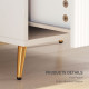 Elegant Two-Drawer Bedside Table - White