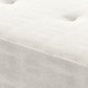 End of Bed Bench, Corduroy Bedroom Bench with Thick Padding and Steel Legs, Tufted Window Seat for Entryway, Living Room, Cream 