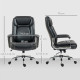 Ergonomic Office Chair, Heavy Duty Faux Leather Desk Chair with Tilt Function, Adjustable Height, 227kg 500LBS Swivel Computer C