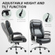 Ergonomic Office Chair, Heavy Duty Faux Leather Desk Chair with Tilt Function, Adjustable Height, 227kg 500LBS Swivel Computer C