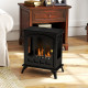 Ethanol Fireplace Stove, Freestanding Bioethanol Fire, Indoor Ethanol Burner with 0.9 Litres Volume, Burns for Up to 3.3 Hours, 
