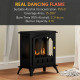 Ethanol Fireplace Stove, Freestanding Bioethanol Fire, Indoor Ethanol Burner with 0.9 Litres Volume, Burns for Up to 3.3 Hours, 