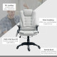 Executive Office Chair with Massage and Heat, High Back PU Leather Massage Office Chair with Adjustable Height, Light Grey