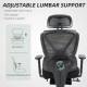 Ergonomic and Adjustable Office Chair - Black