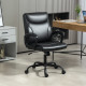 Executive Office Chair, Faux Leather Desk Chair with Height Adjustable, Swivel Wheels and Tilt Function, Computer Chair for Home