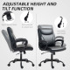 Executive Office Chair, Faux Leather Desk Chair with Height Adjustable, Swivel Wheels and Tilt Function, Computer Chair for Home