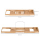 Extendable Bamboo Bathtub Shelf Rack Bath Caddy Tray Bathroom Storage