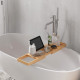 Extendable Bamboo Bathtub Shelf Rack Bath Caddy Tray Bathroom Storage