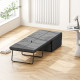 Folding Bed with Linen Sponge Mattress and Dust Cover, Foldable Guest Bed Compact Single Bed with Metal Frame, 69 x 181.5 cm, Gr